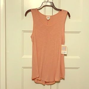 NWT Lularoe L pink/peach tank top